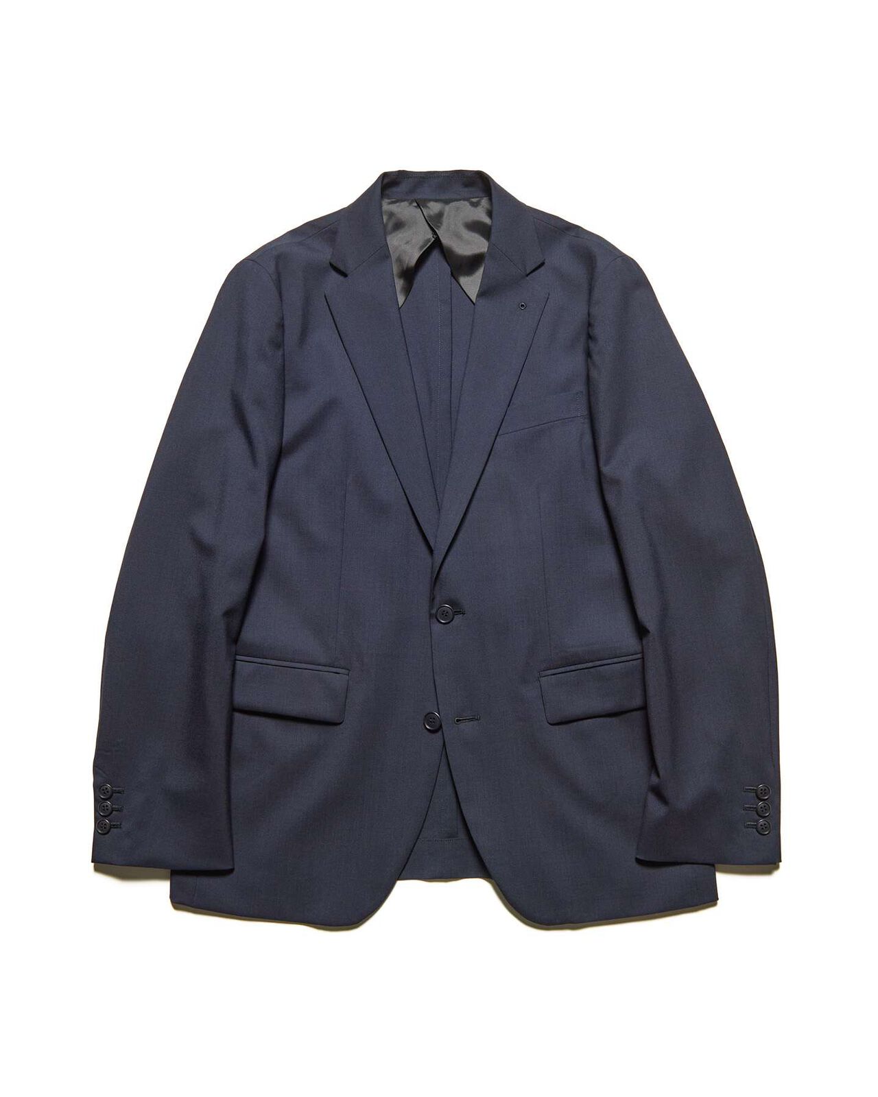 WOOL TROPICAL STANDARD 2BUTTON JACKET,NAVY, large image number 0