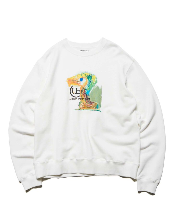ASGER JORN: LANDSCAPE SWEATSHIRT,WHITE, medium