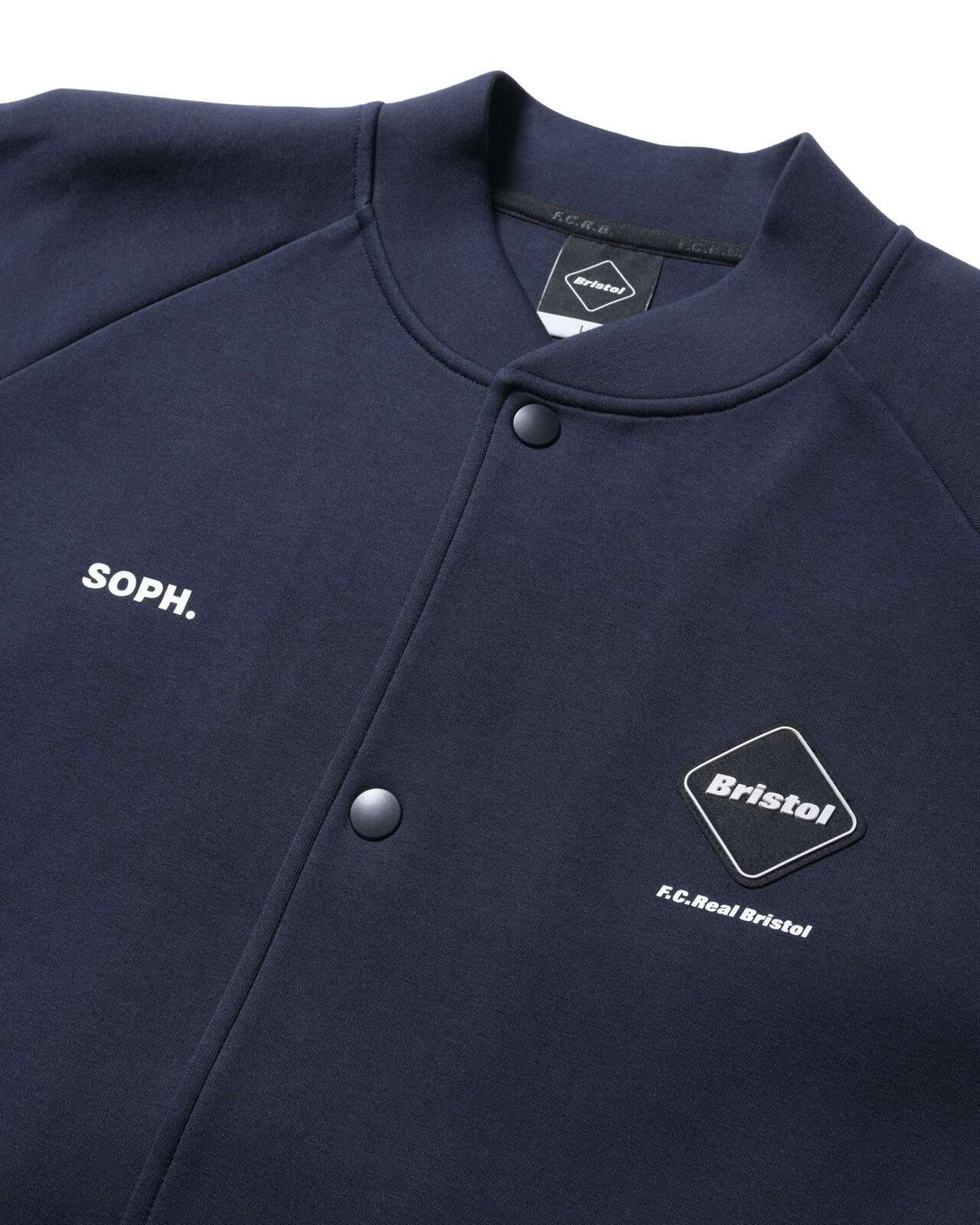 TECH SWEAT VARSITY BLOUSON,NAVY, large image number 2