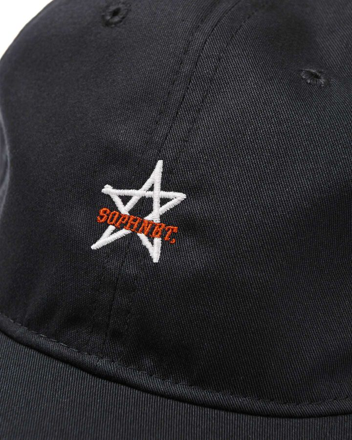 STAR 6-PANEL CAP,BLACK, medium image number 1