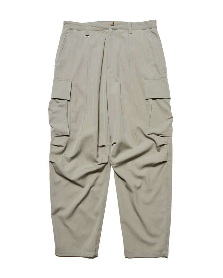 WASHER WOOL MILITARY CARGO PANTS,KHAKI, medium