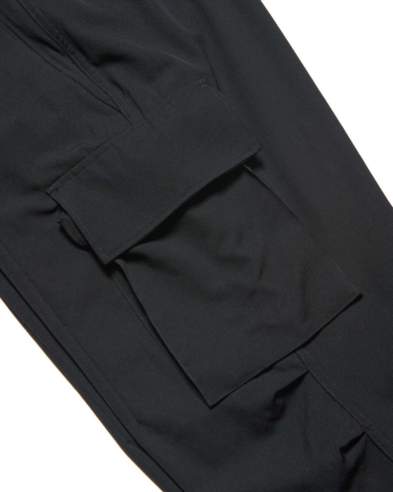 WASHER WOOL MILITARY CARGO PANTS,BLACK, large image number 2