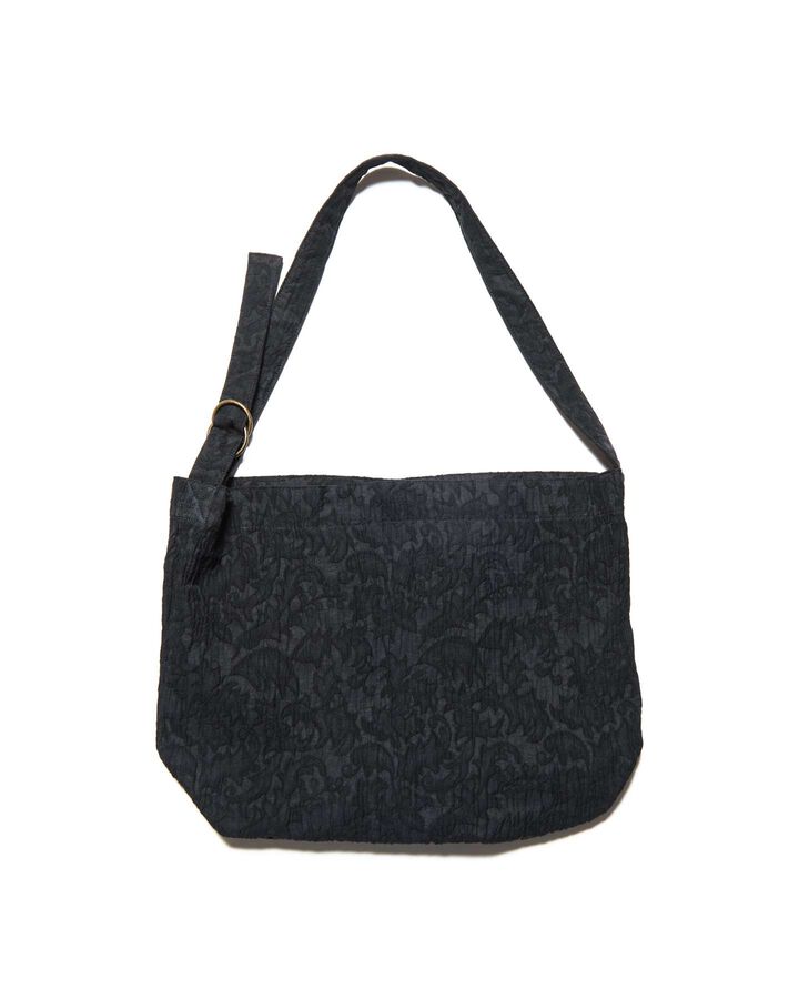 JACQUARD SHOULDER BAG,BLACK, medium image number 1