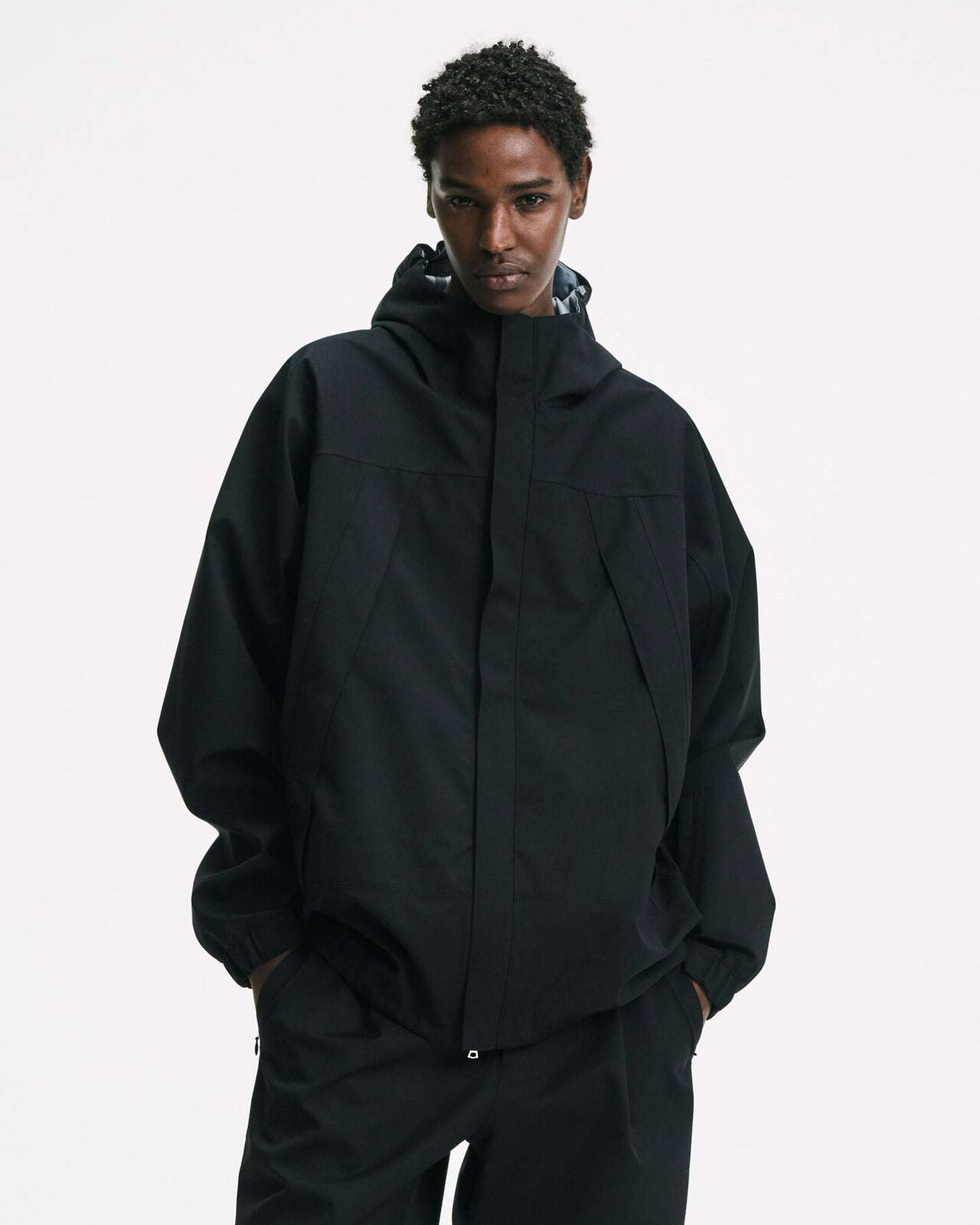 3LAYER WOOL MOUNTAIN JACKET,BLACK, large image number 6