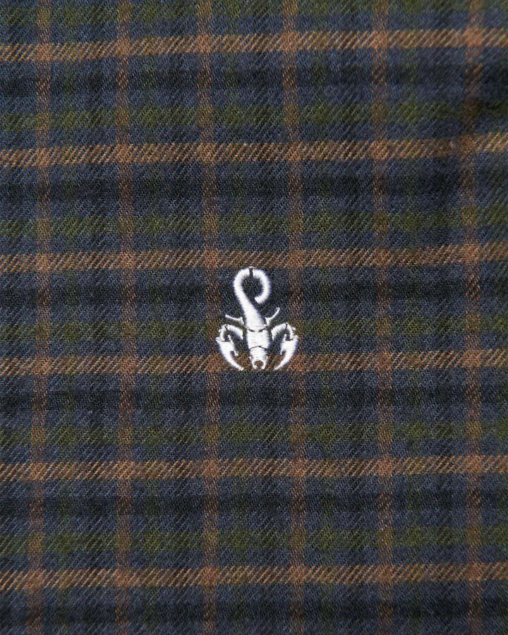 COTTON FLANNEL RELAX-FIT SHIRT,KHAKI, medium image number 3