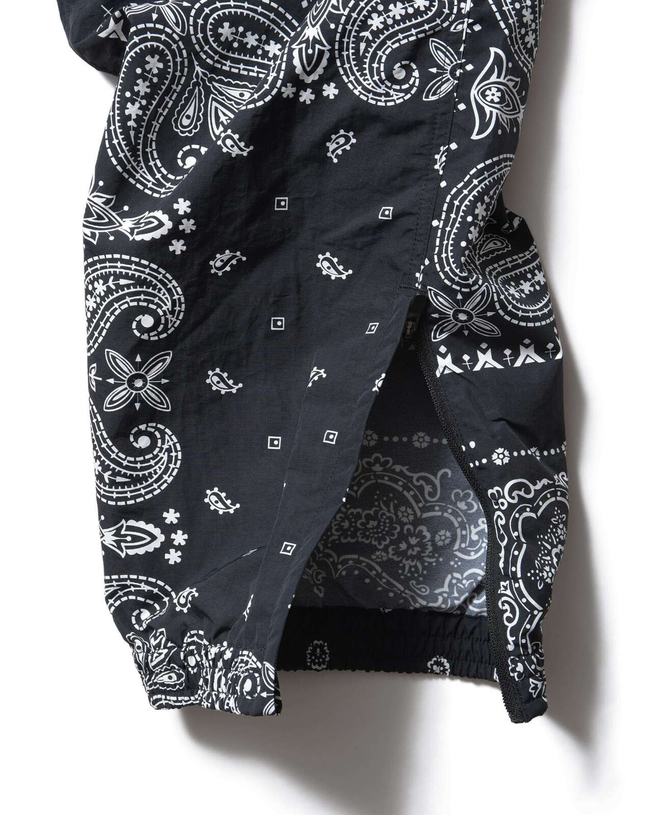 BANDANA NYLON EASY PANTS,BLACK, large image number 4