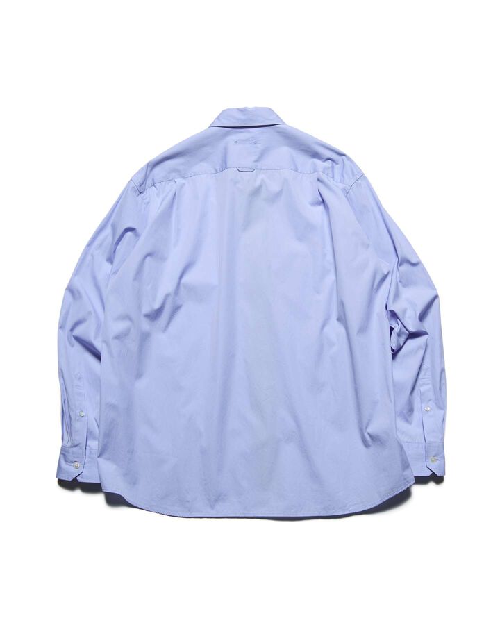 SUVIN GIZA SWITCHING RELAX-FIT SHIRT,BLUE, medium image number 1