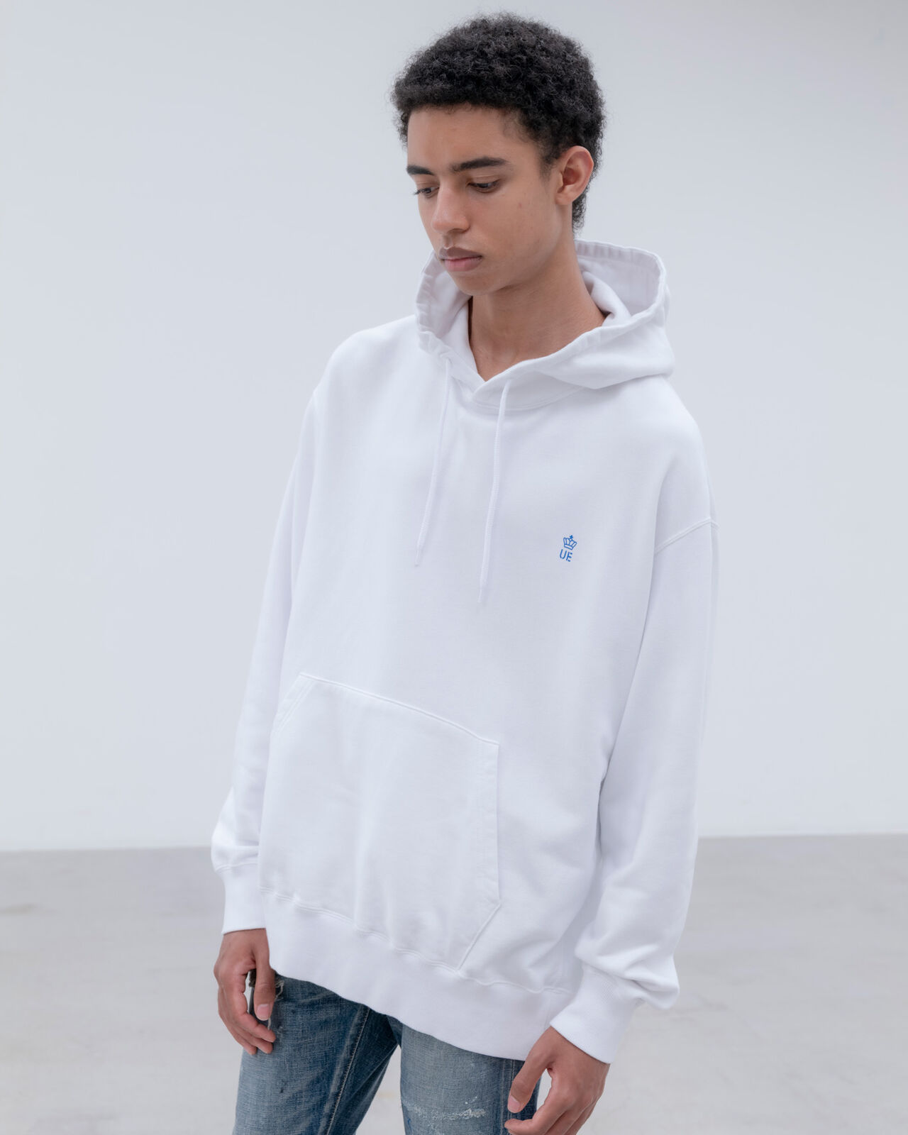 LOOSE SWEAT HOODIE,BLACK, large image number 4