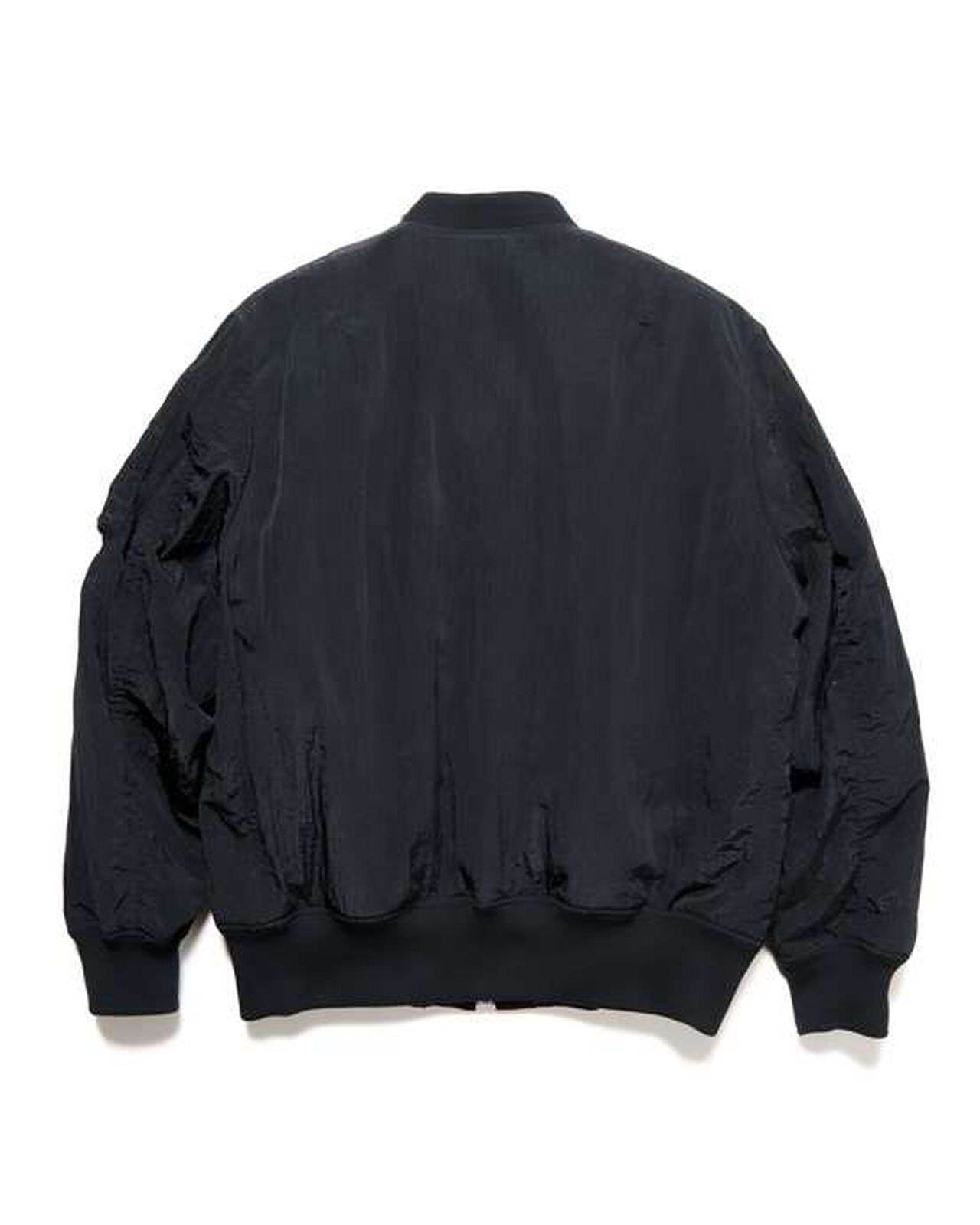 CRYSTAL NYLON FLIGHT JACKET,BLACK, large image number 1