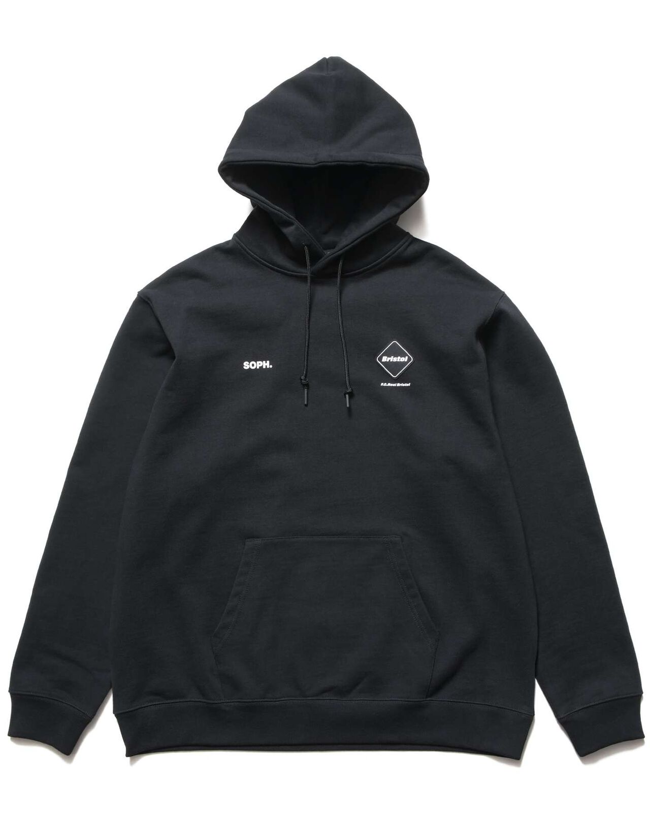 BRISTOL BAGGY SWEAT HOODIE,BLACK, large image number 0