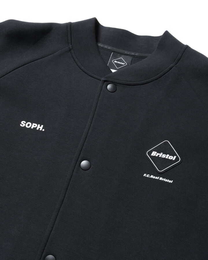 TECH SWEAT VARSITY BLOUSON,BLACK, medium image number 2