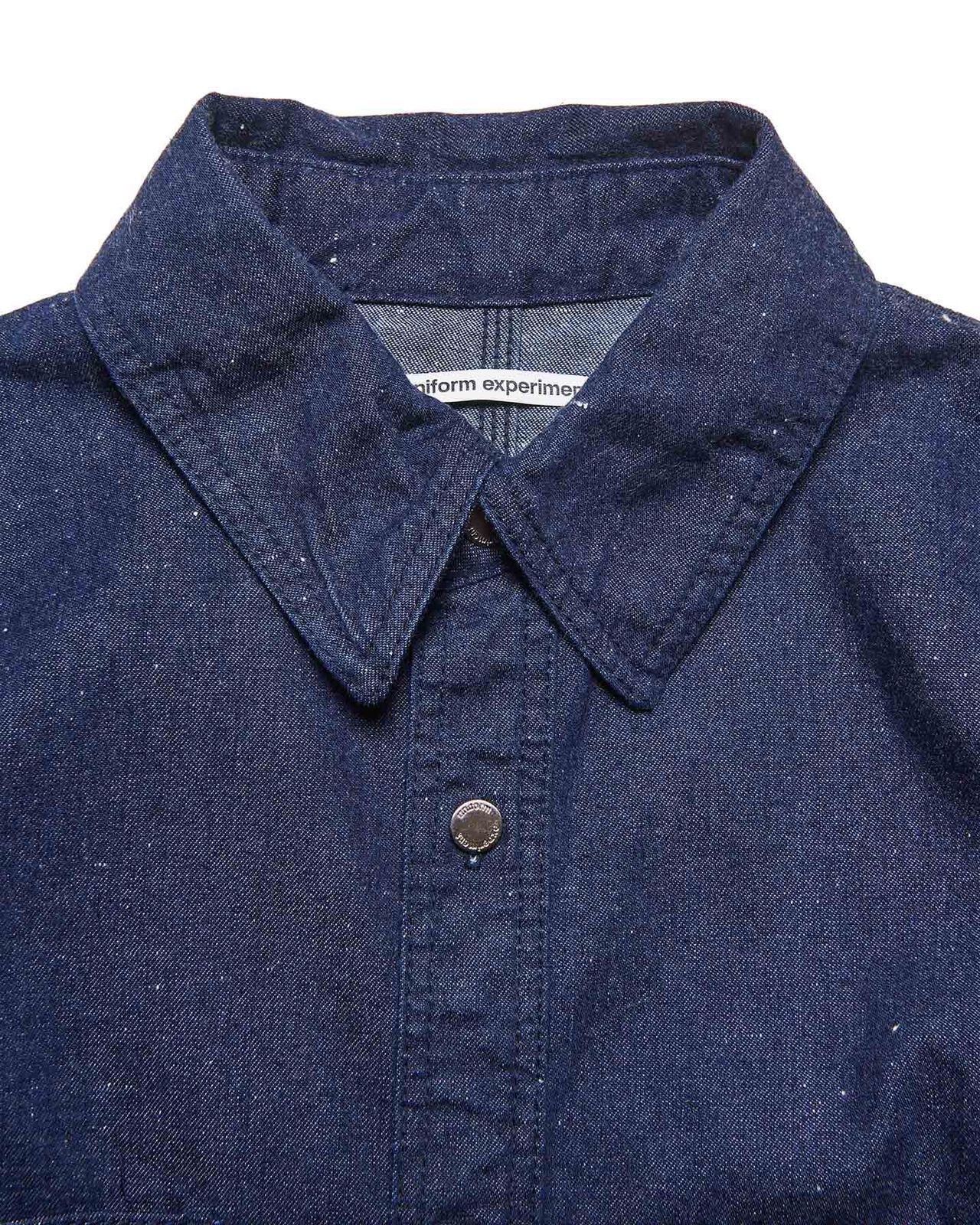 NEP DENIM DOUBLE POCKET SHIRT,INDIGO, large image number 4