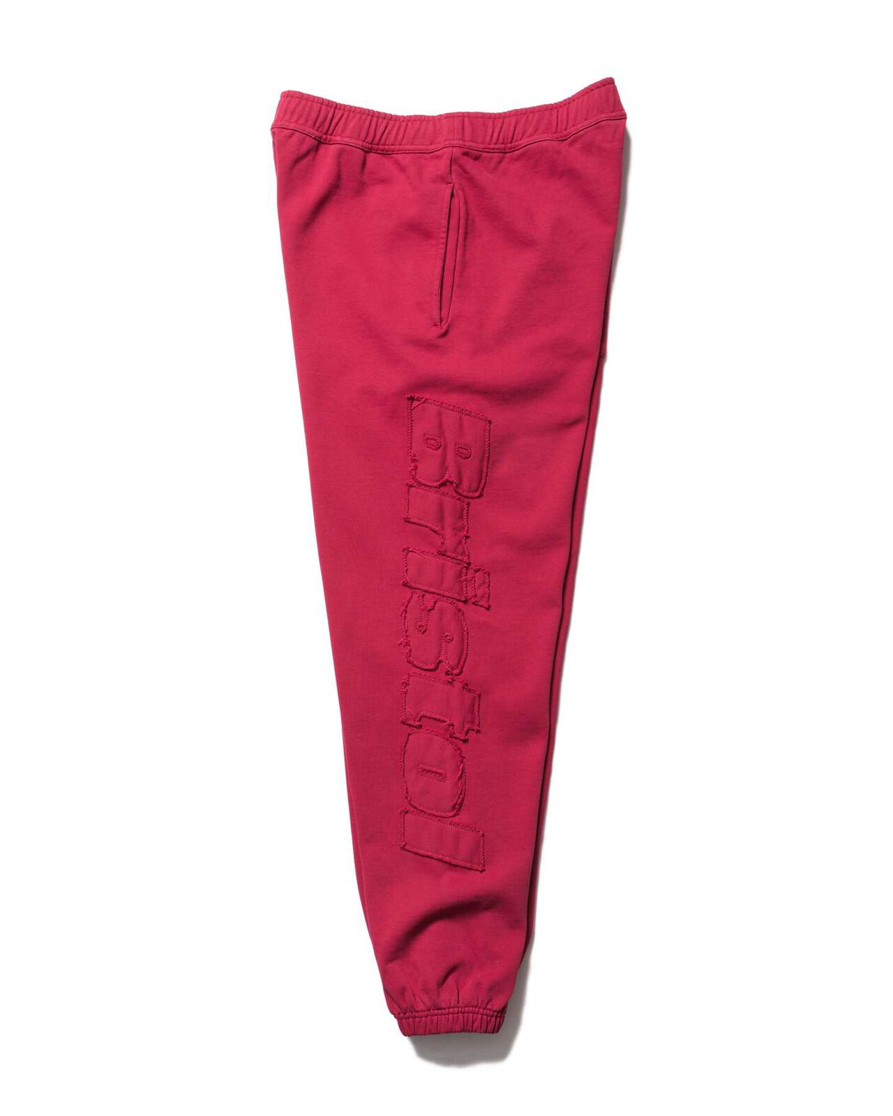 CUT-OFF LOGO SWEAT PANTS,RED, large image number 1