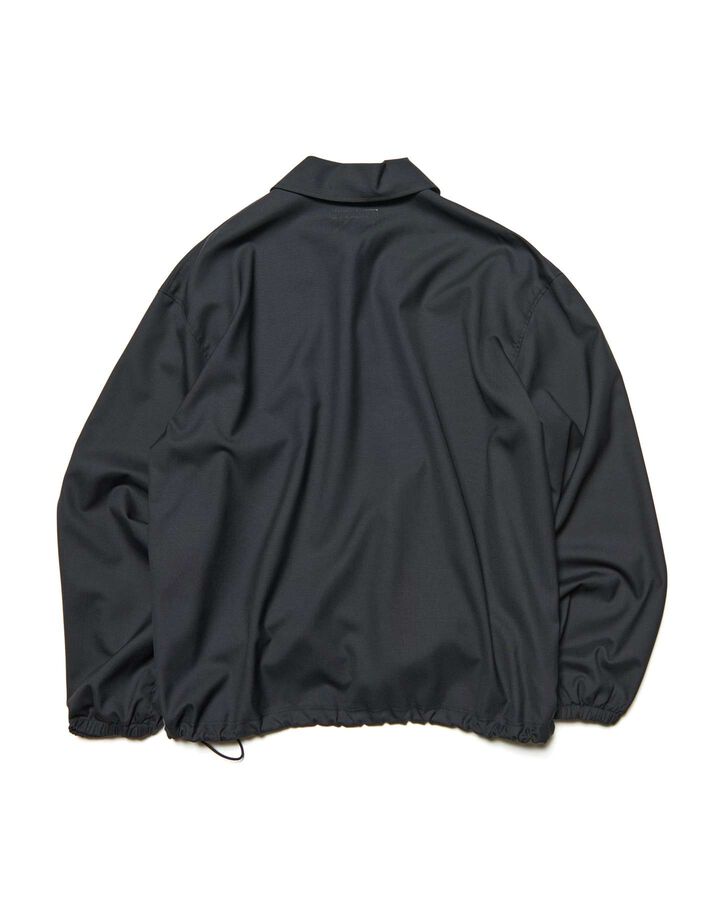 WASHABLE SUMMER WOOL POLO SHIRT,BLACK, medium image number 1