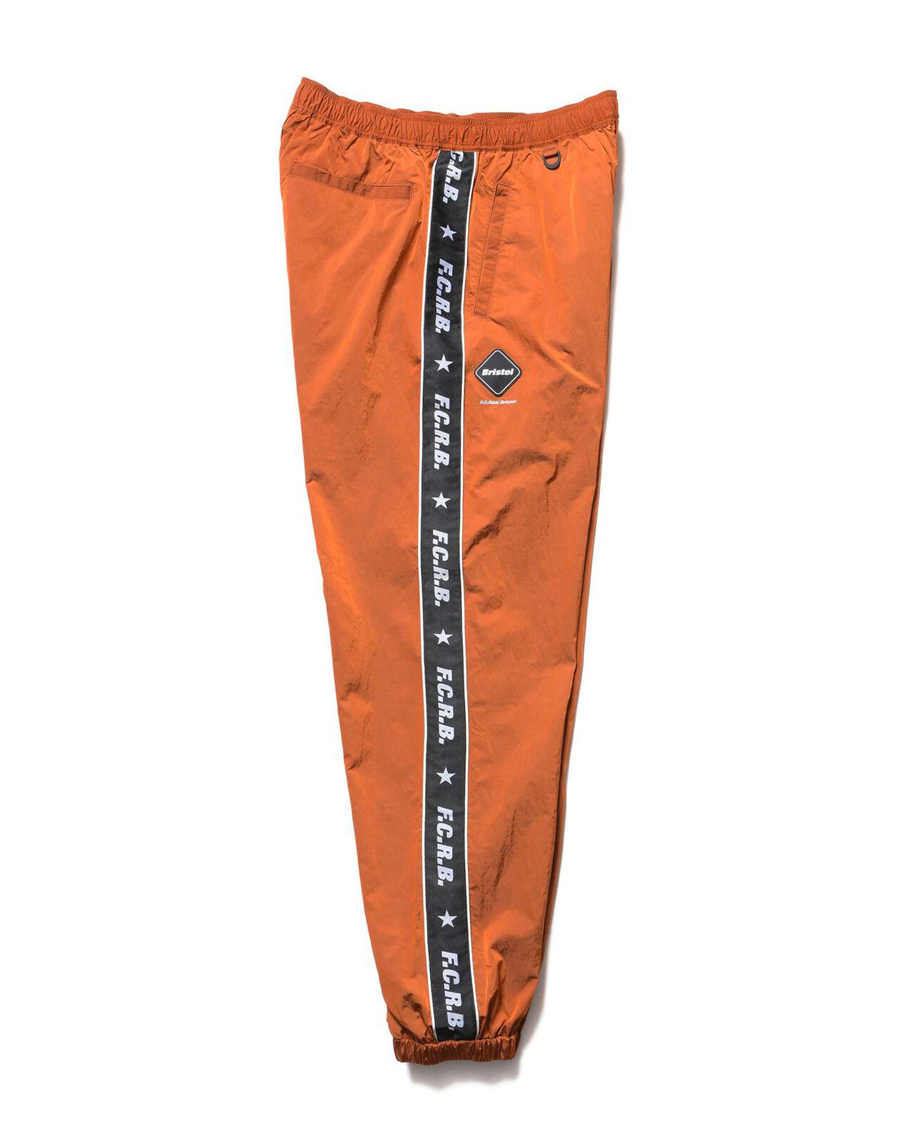 NYLON CHAMBRAY PRACTICE PANTS,ORANGE, large image number 1