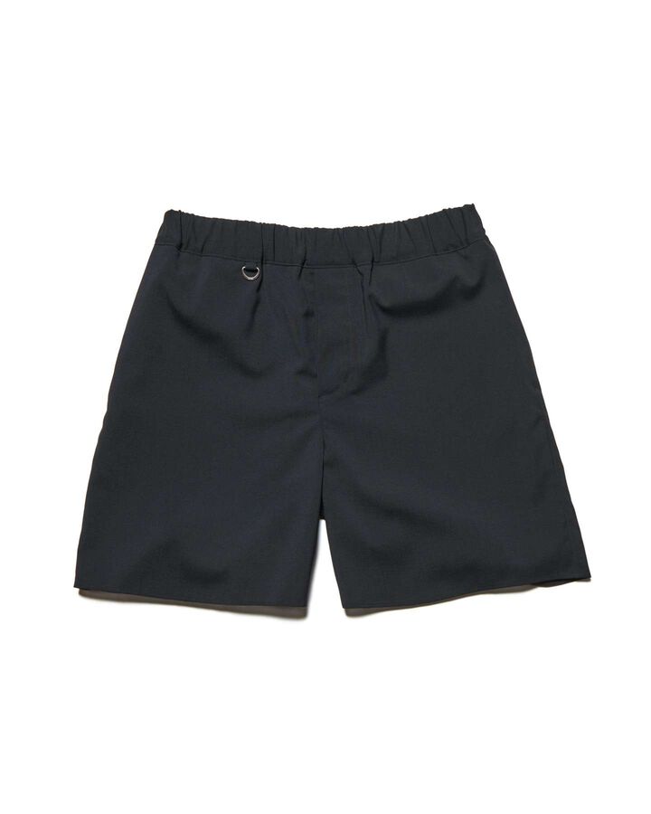 HIGH-TWIST POPLIN SHORTS,BLACK, medium image number 0