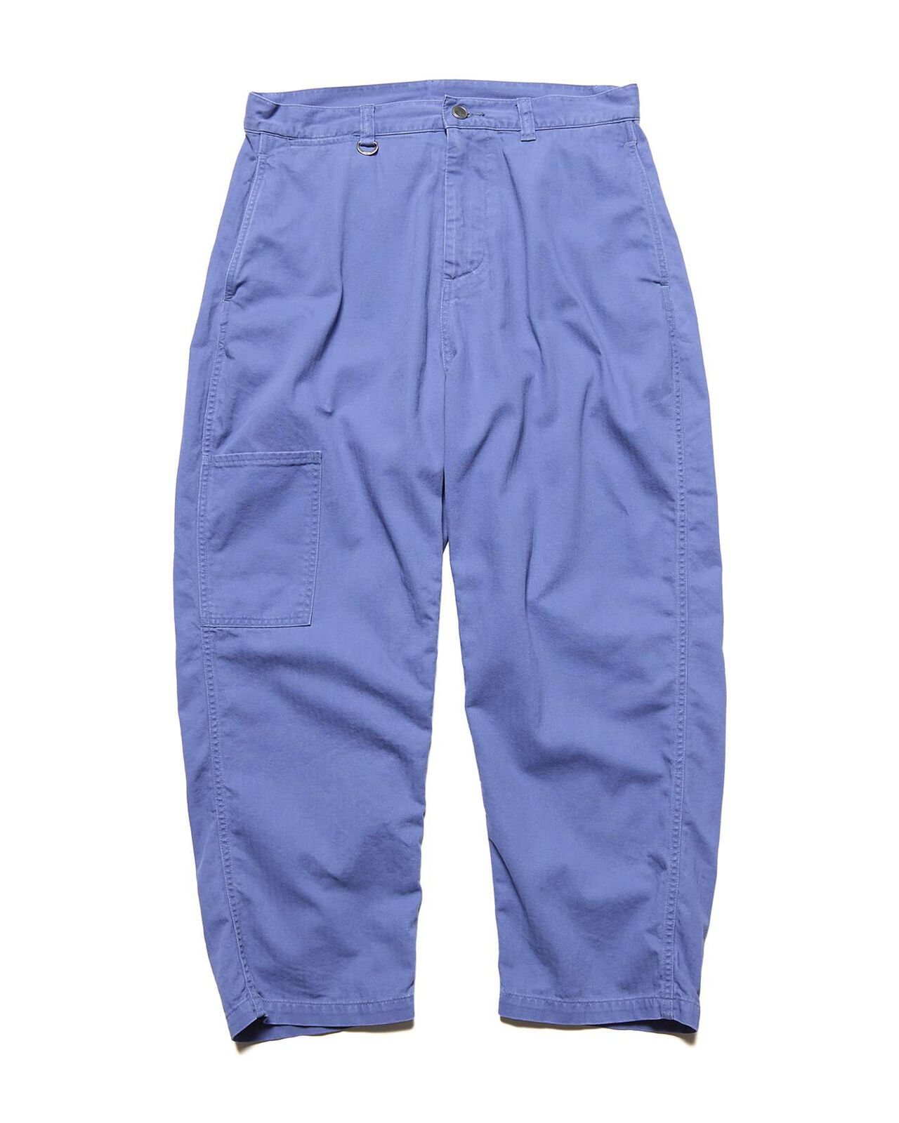 DAMAGED WIDE CROPPED PANTS,BLUE, large image number 0