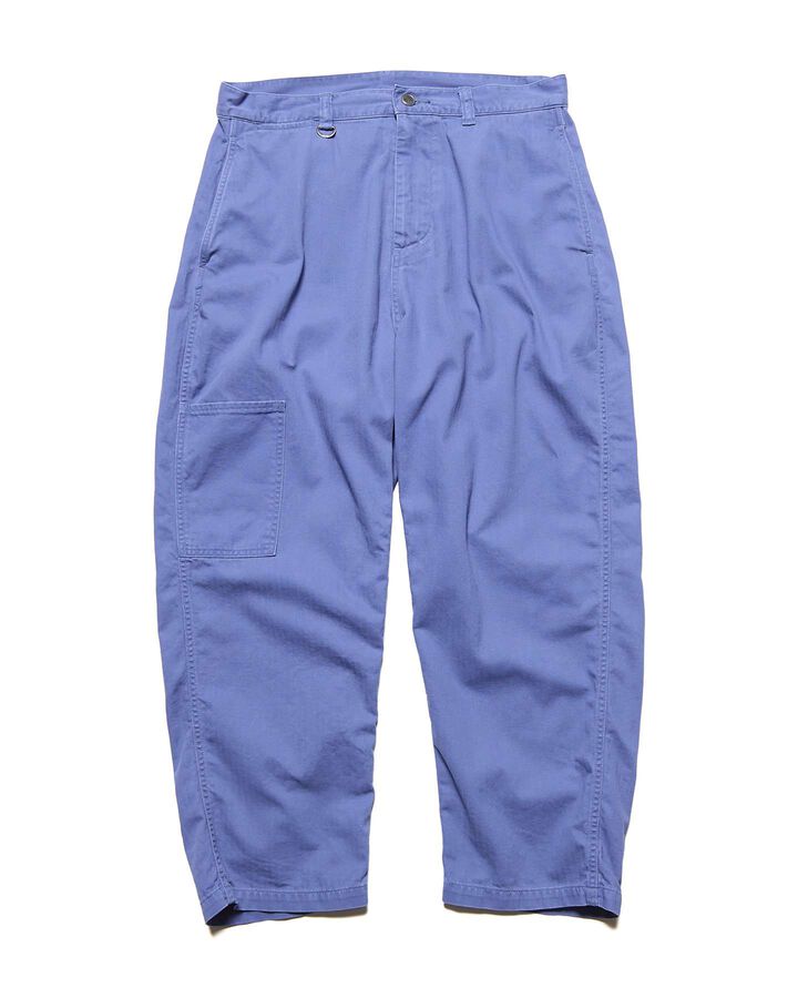 DAMAGED WIDE CROPPED PANTS,BLUE, medium image number 0