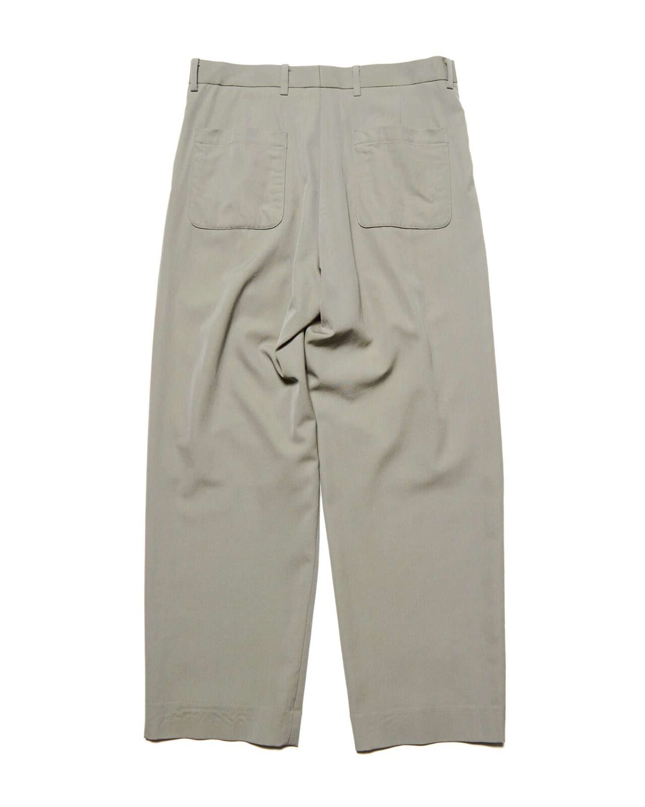 WASHER WOOL RELAX-FIT TUCK SLACKS,KHAKI, large image number 1