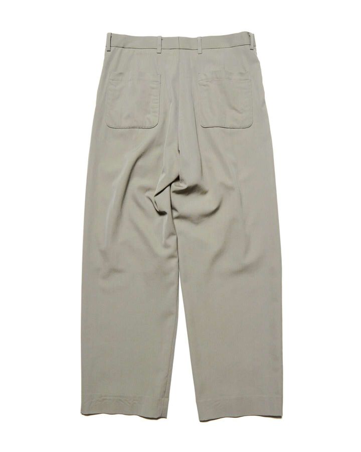 WASHER WOOL RELAX-FIT TUCK SLACKS,KHAKI, medium image number 1