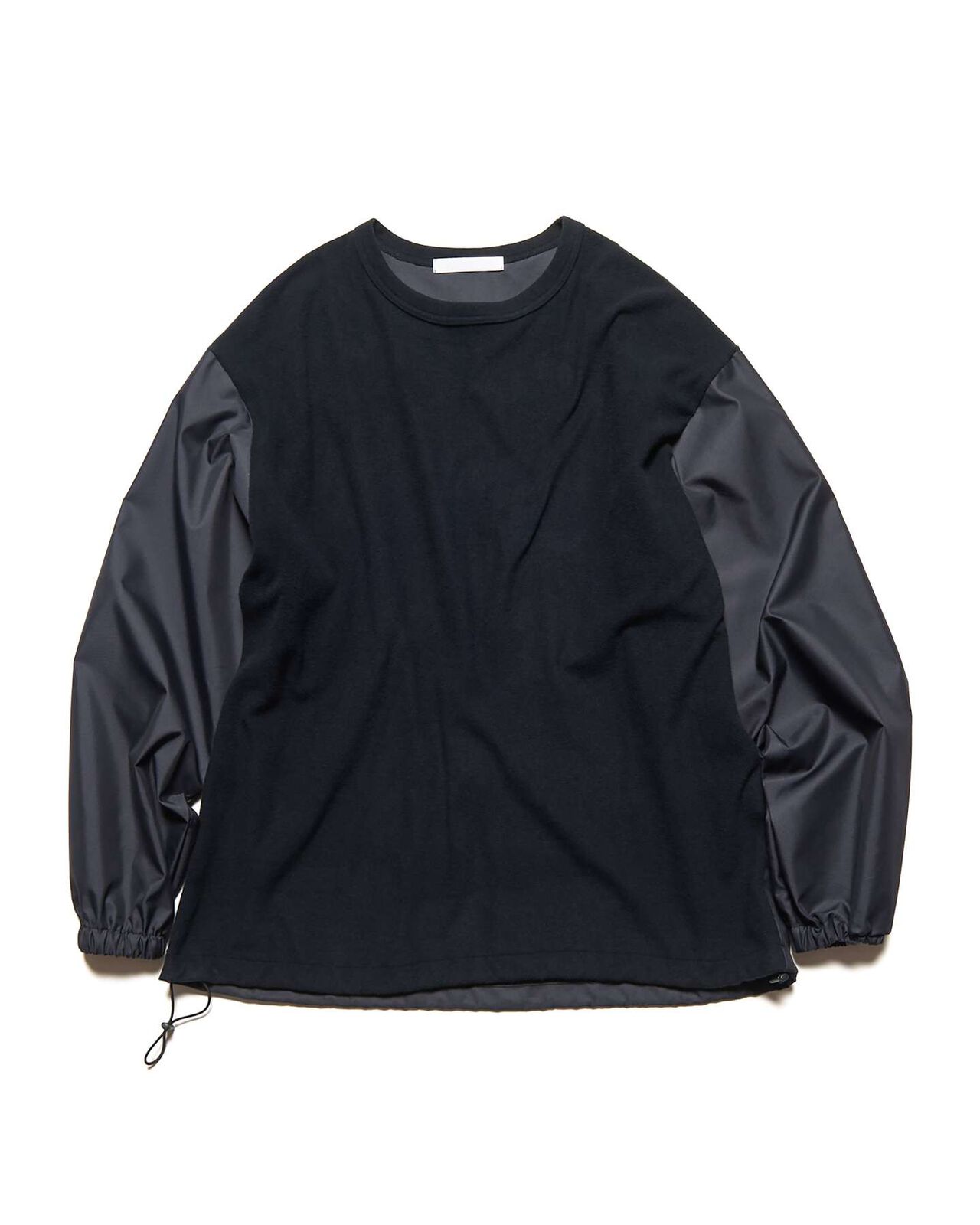 FABRIC-MIX L/S TOP,BLACK, large image number 0