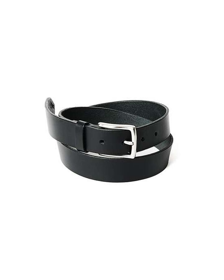 STANDARD LEATHER BELT,BLACK, medium