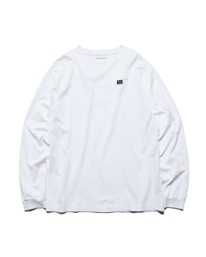 IN-PROCESS PRINT L/S TEE,WHITE, medium image number 1