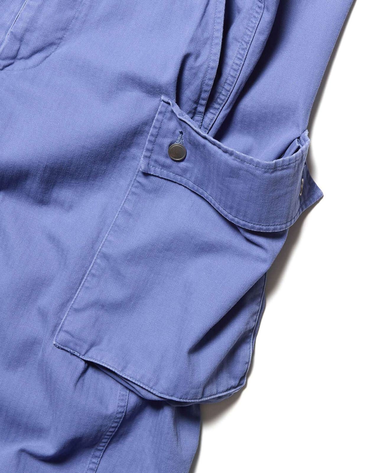 DAMAGED MILITARY PANTS,BLUE, large image number 3