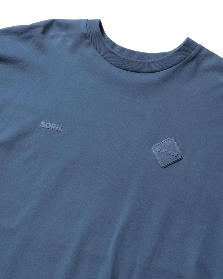 CUT-OFF LOGO L/S TEE,BLUE, medium image number 3