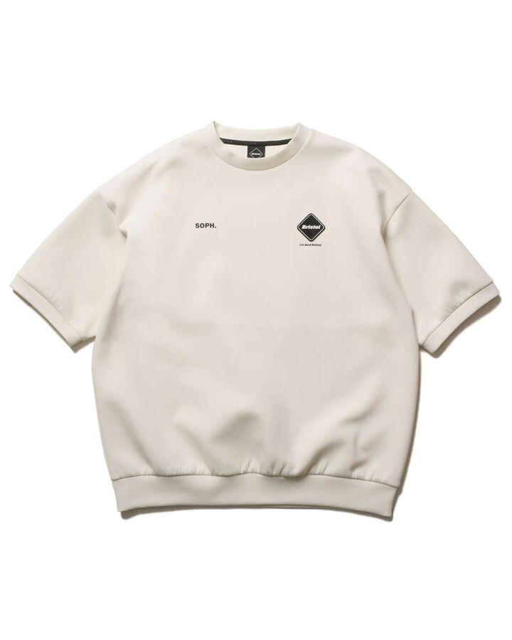 TECH SWEAT S/S CREWNECK TOP,WHITE, medium