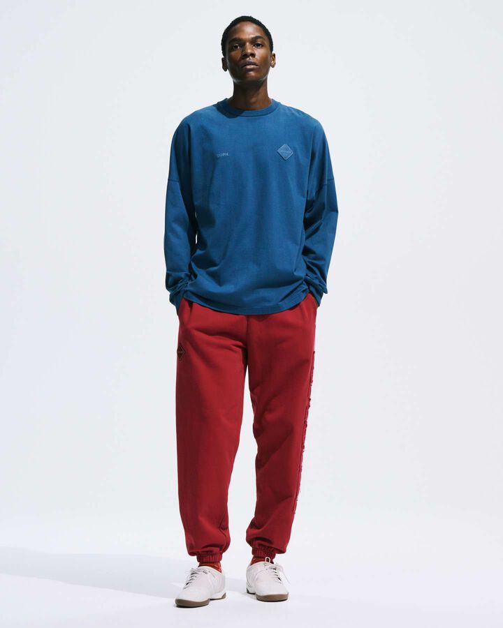 CUT-OFF LOGO L/S TEE,BLUE, medium image number 5