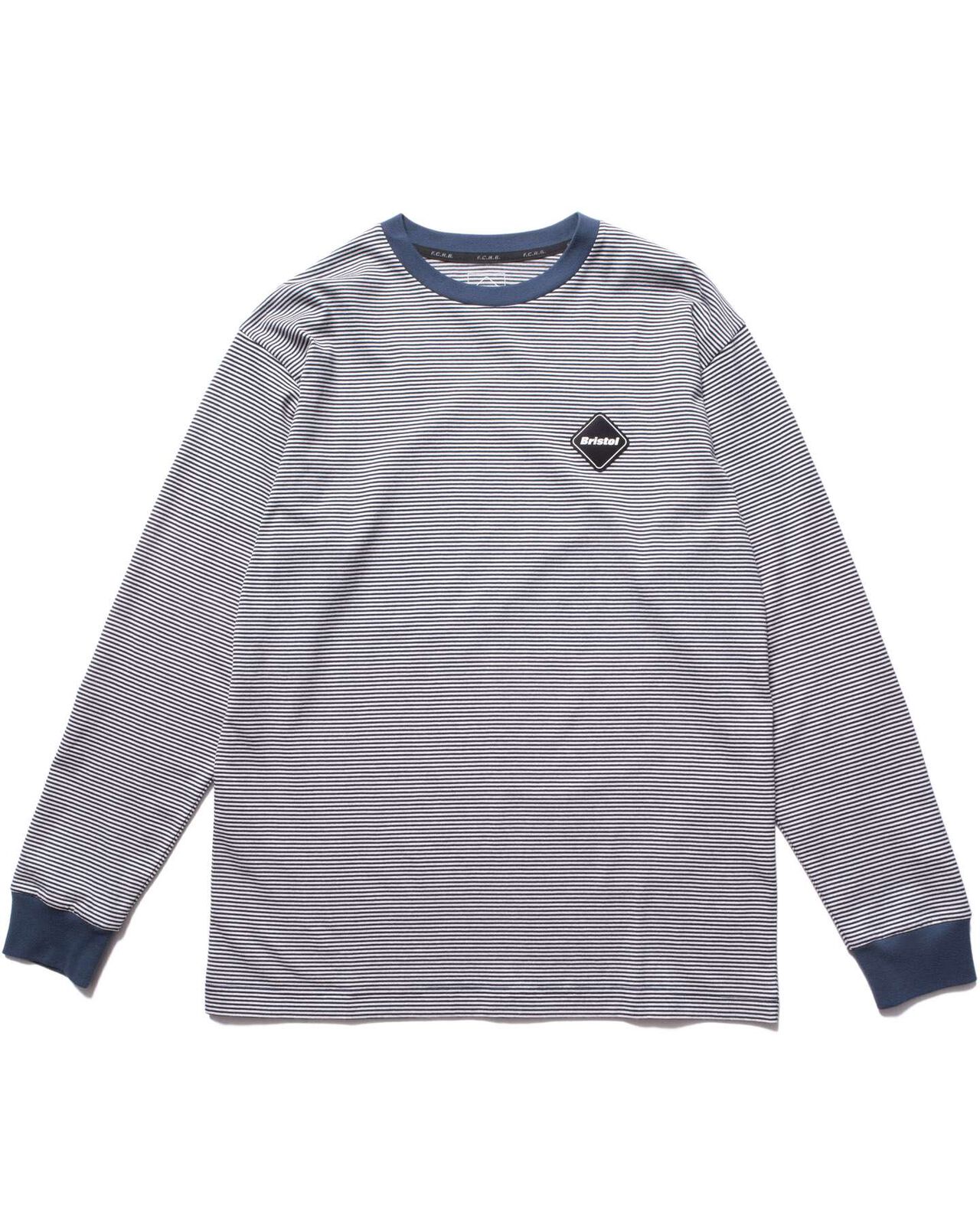 BORDER L/S TEE,NAVY, large image number 0