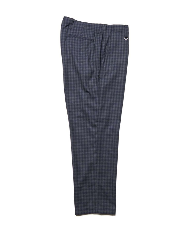 STRETCH WOOL SIDE POCKET TAPERED PANTS,NAVY, medium image number 1