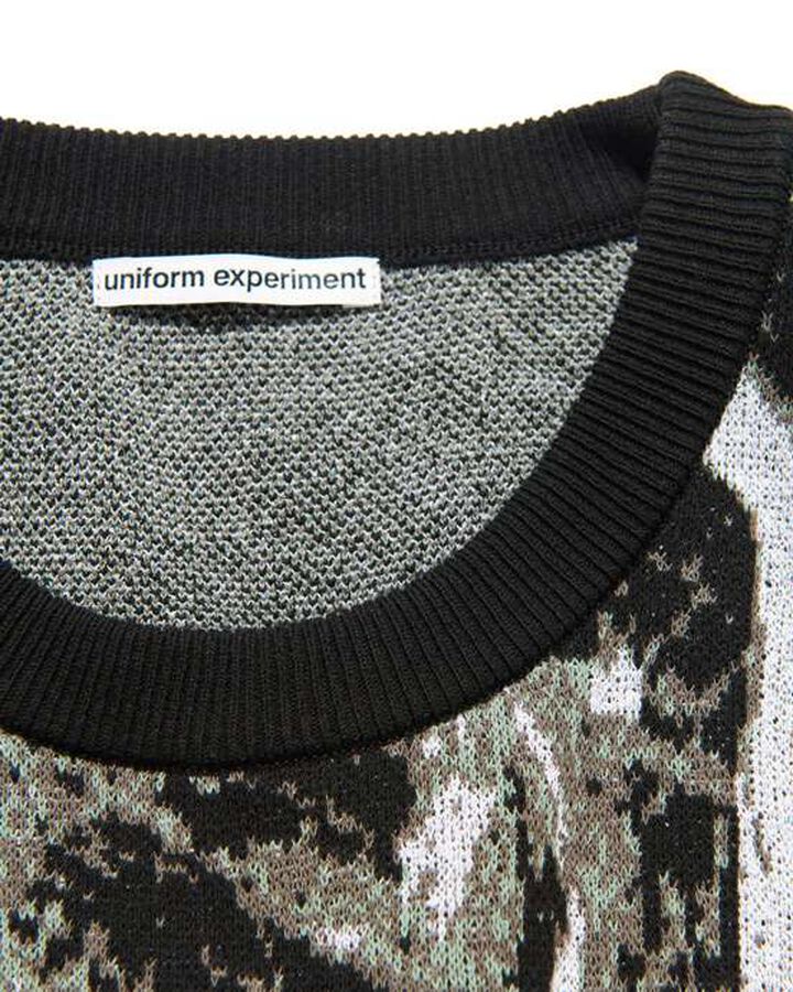 MARBLE JACQUARD KNIT,BLACK, medium image number 2