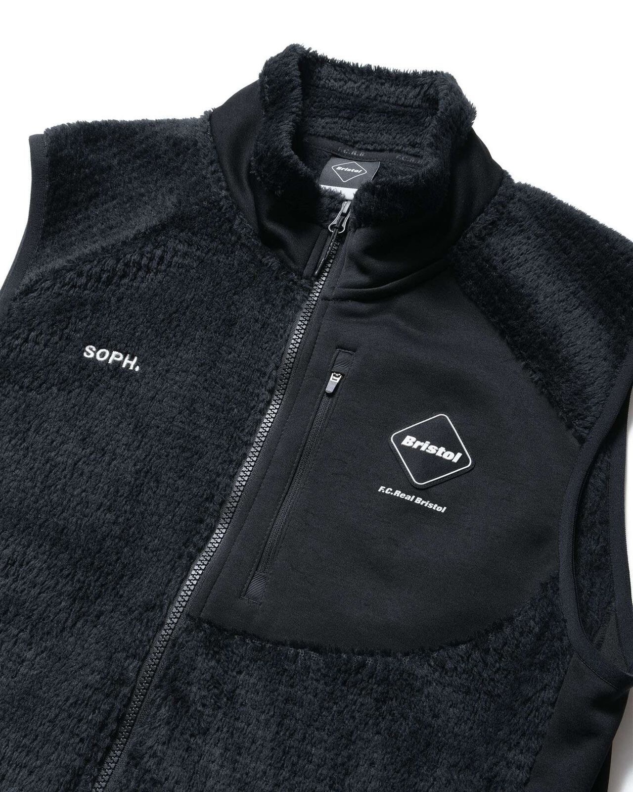 HYBRID FLEECE VEST,BLACK, large image number 2
