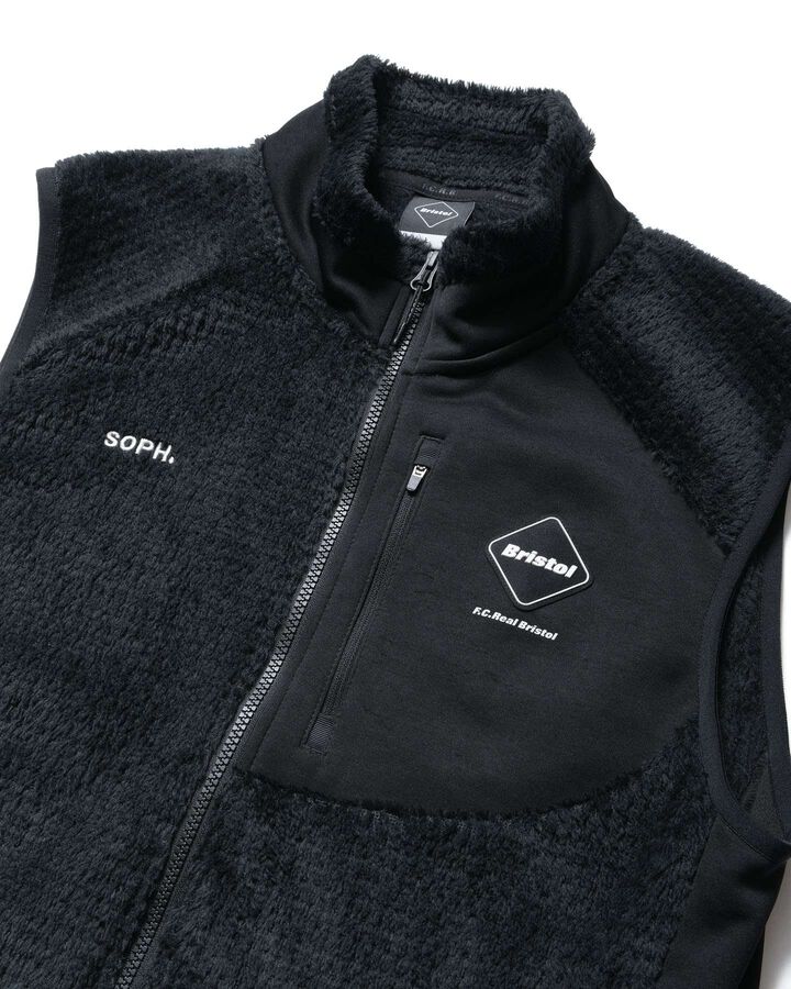 HYBRID FLEECE VEST,BLACK, medium image number 2