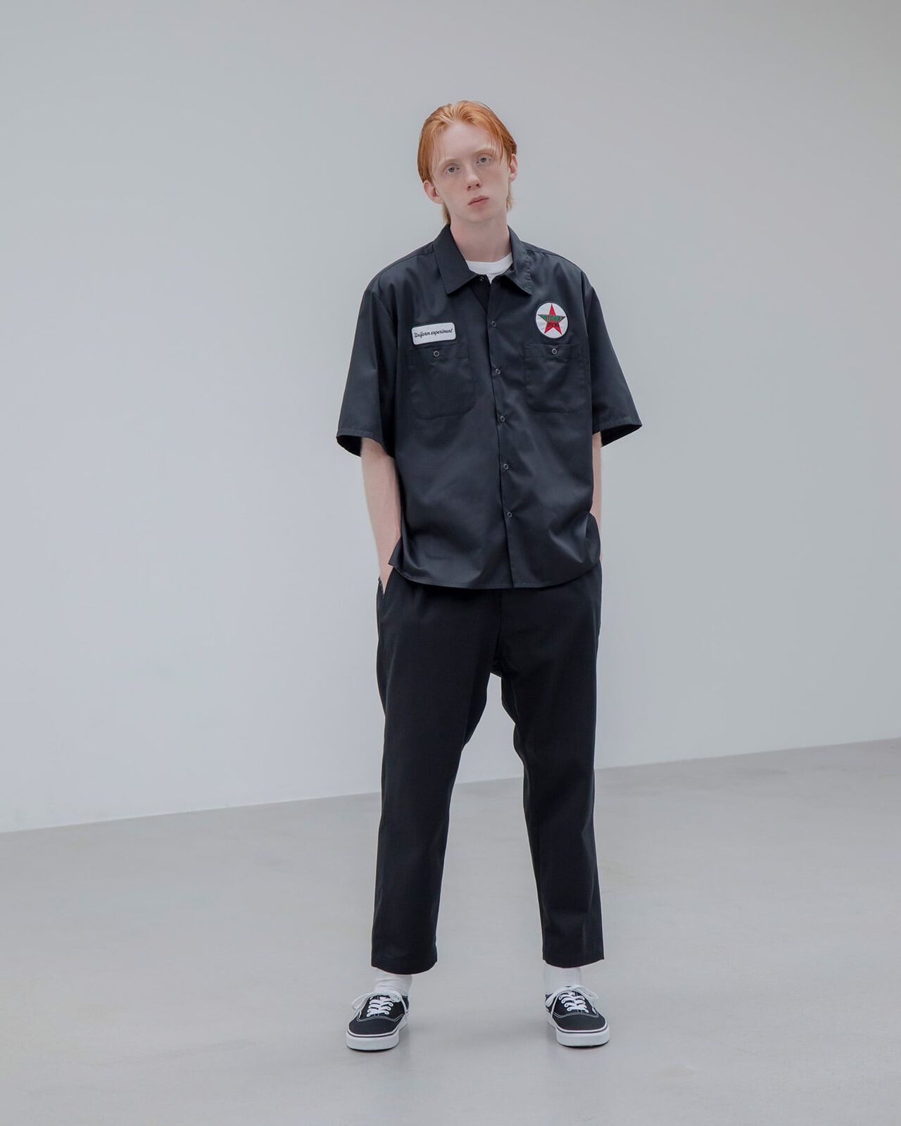 S/S WORK SHIRT,BEIGE, large image number 7