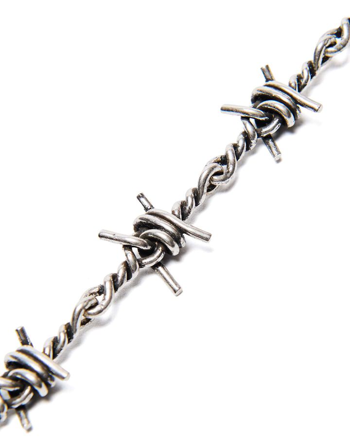 BARBED WIRE BRACELET,SILVER, medium image number 1