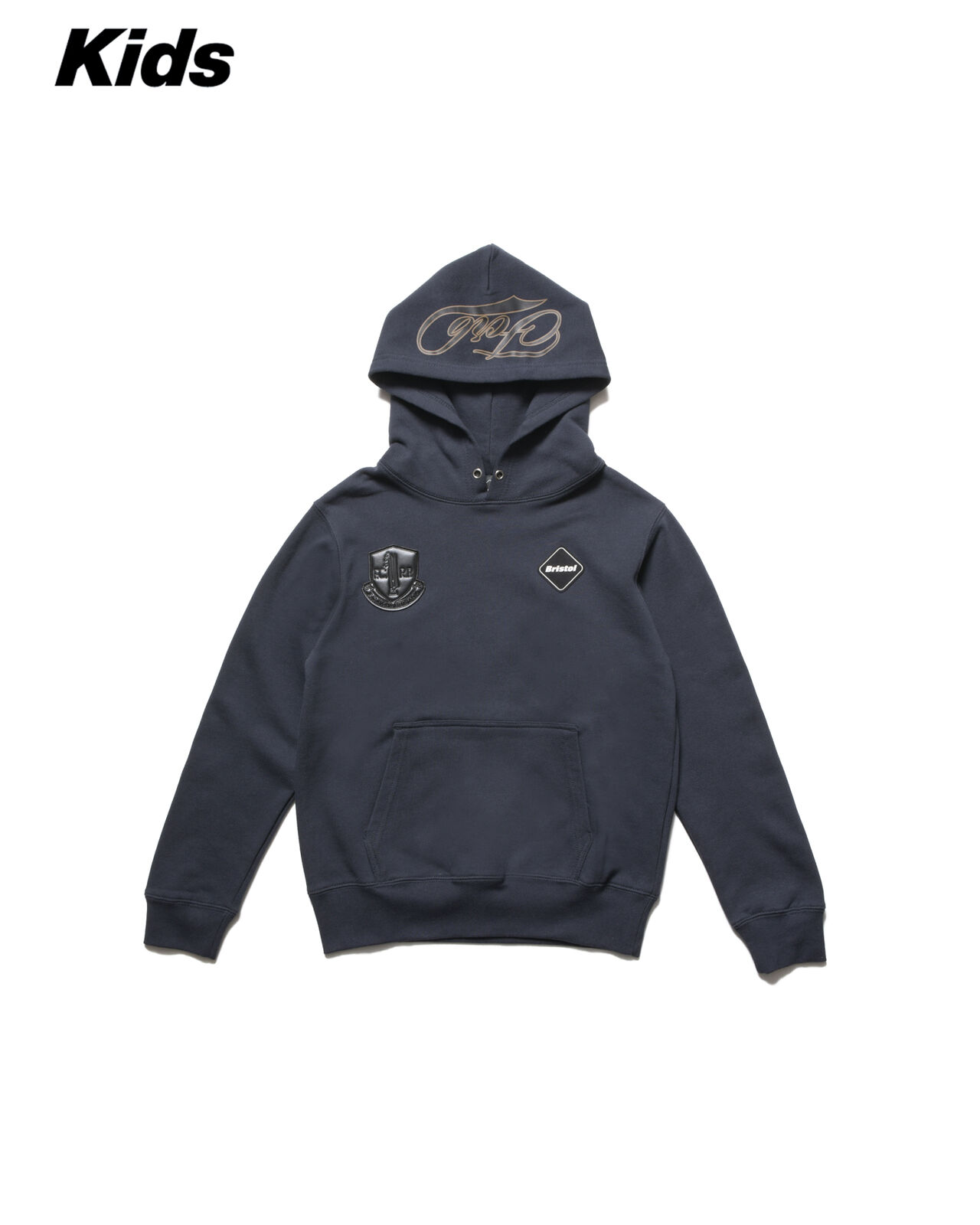 LETTERD SWEAT HOODIE,NAVY, large image number 0