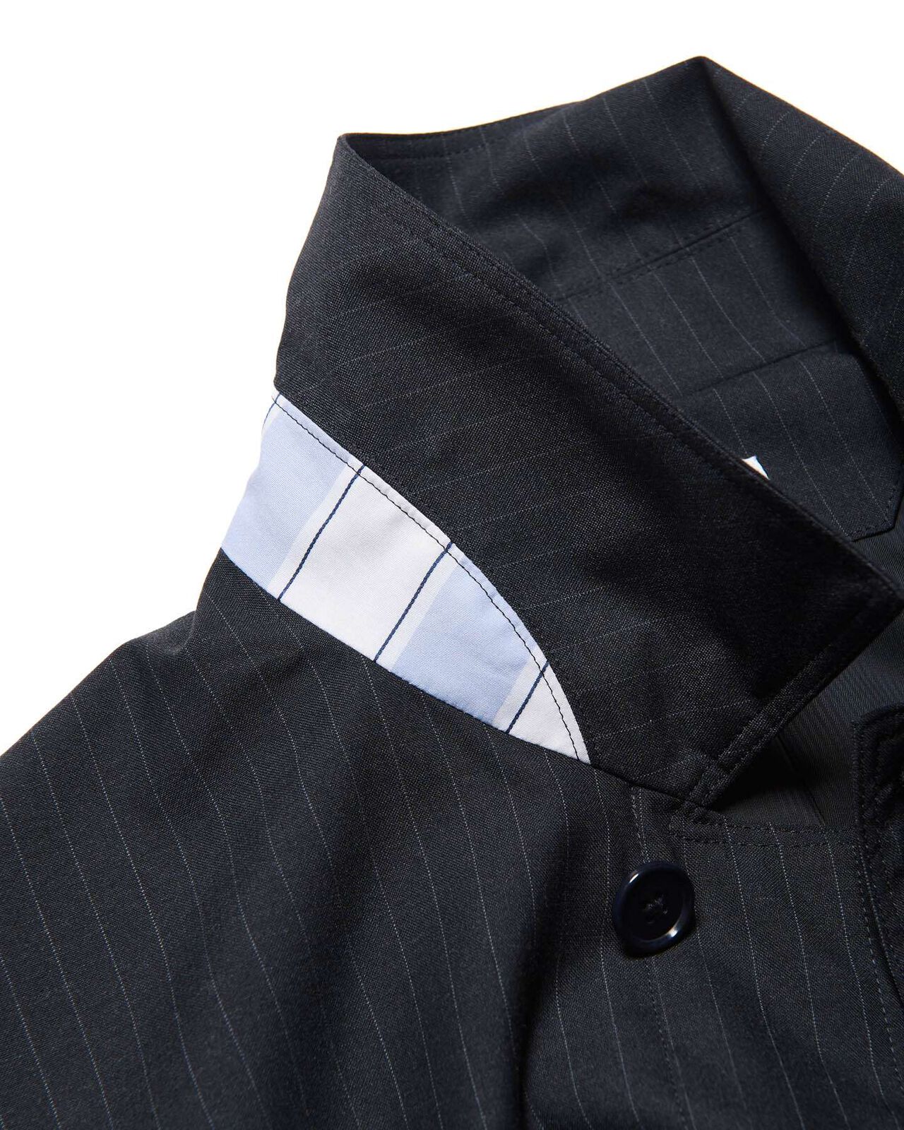 STRETCH WOOL FLY FRONT BLOUSON,A, large image number 2