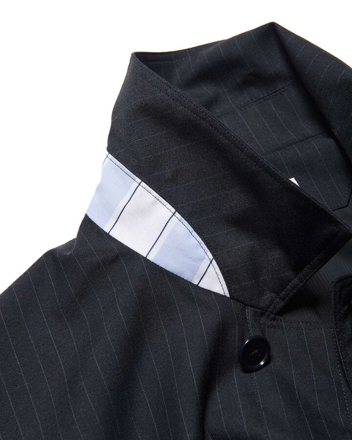 STRETCH WOOL FLY FRONT BLOUSON,A, medium image number 2