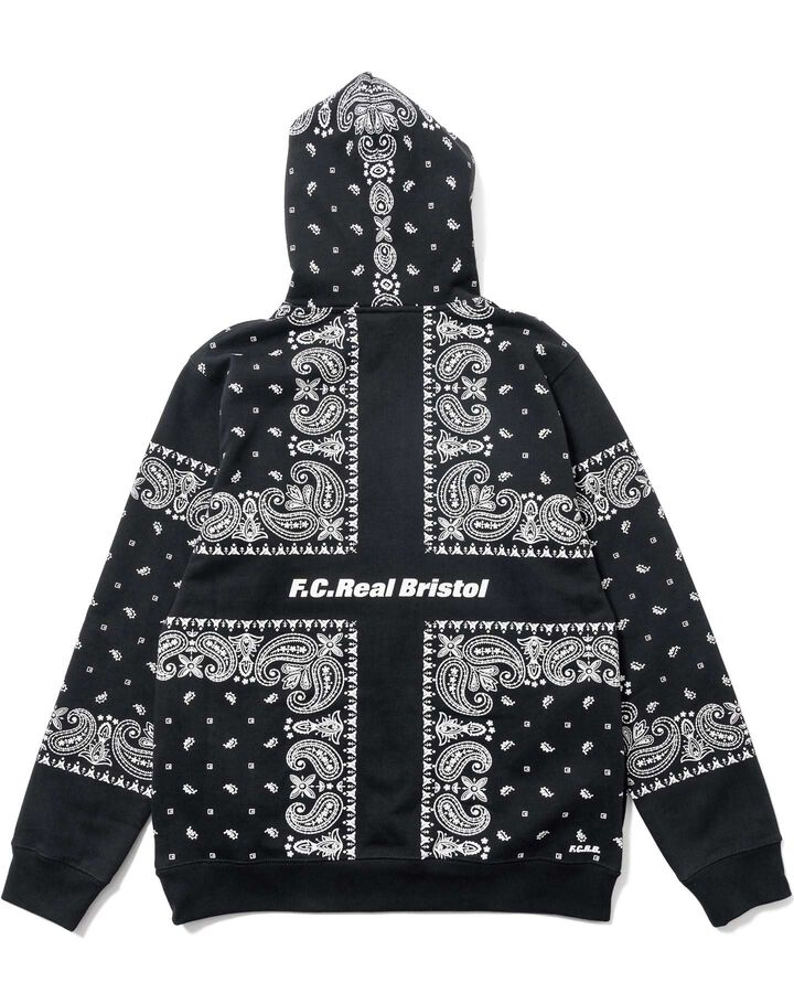 BANDANA SWEAT HOODIE,BLACK, medium image number 1