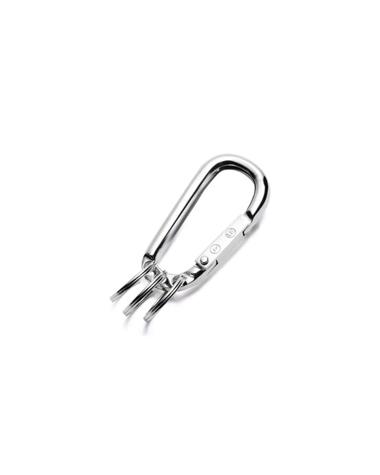 MARBLED STONE CARABINER,WHITE, large image number 1