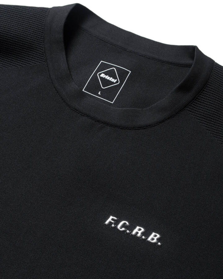 TECH KNIT CREWNECK TOP,BLACK, medium image number 2