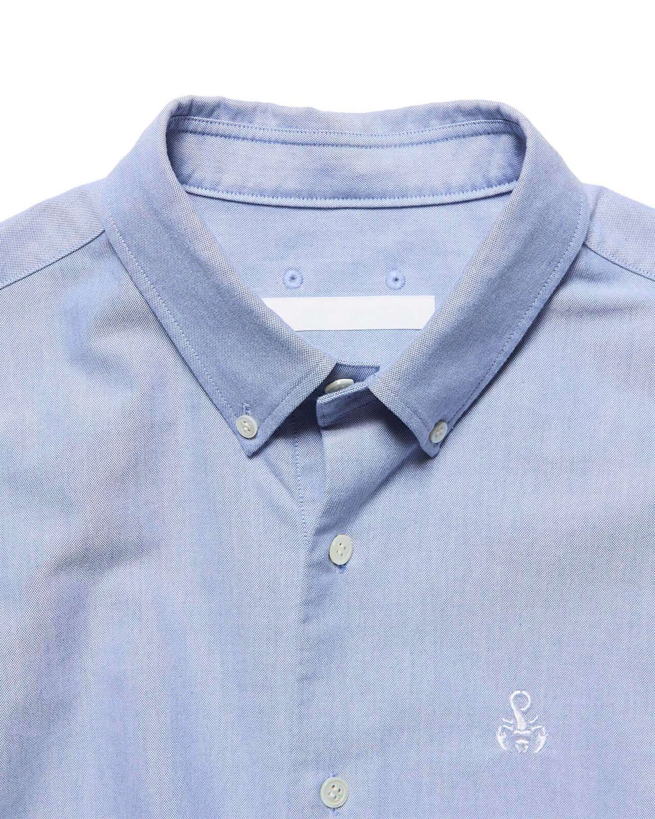 CHECK PANELED B.D SHIRT,BLUE, large image number 2