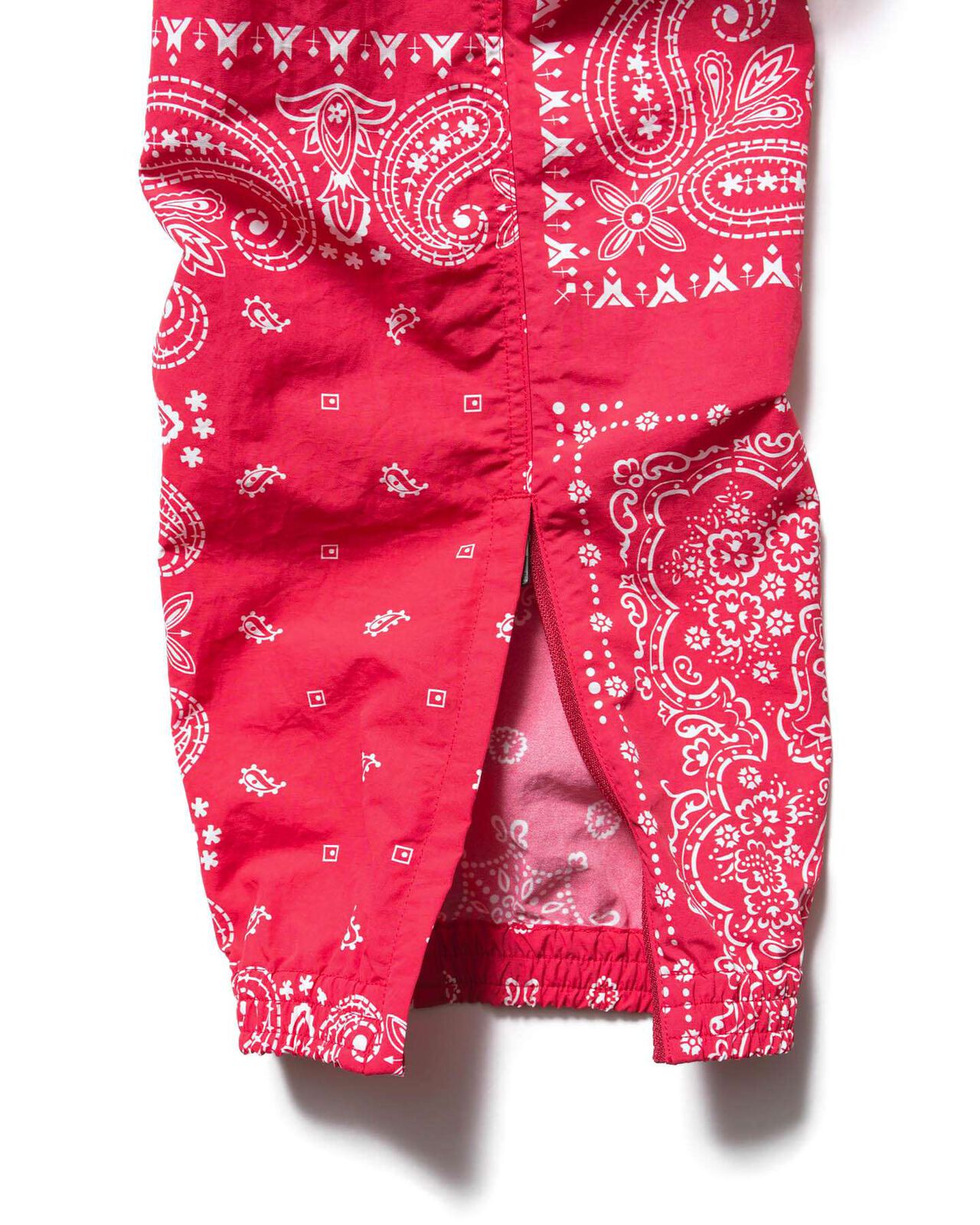 BANDANA NYLON EASY PANTS,RED, large image number 4