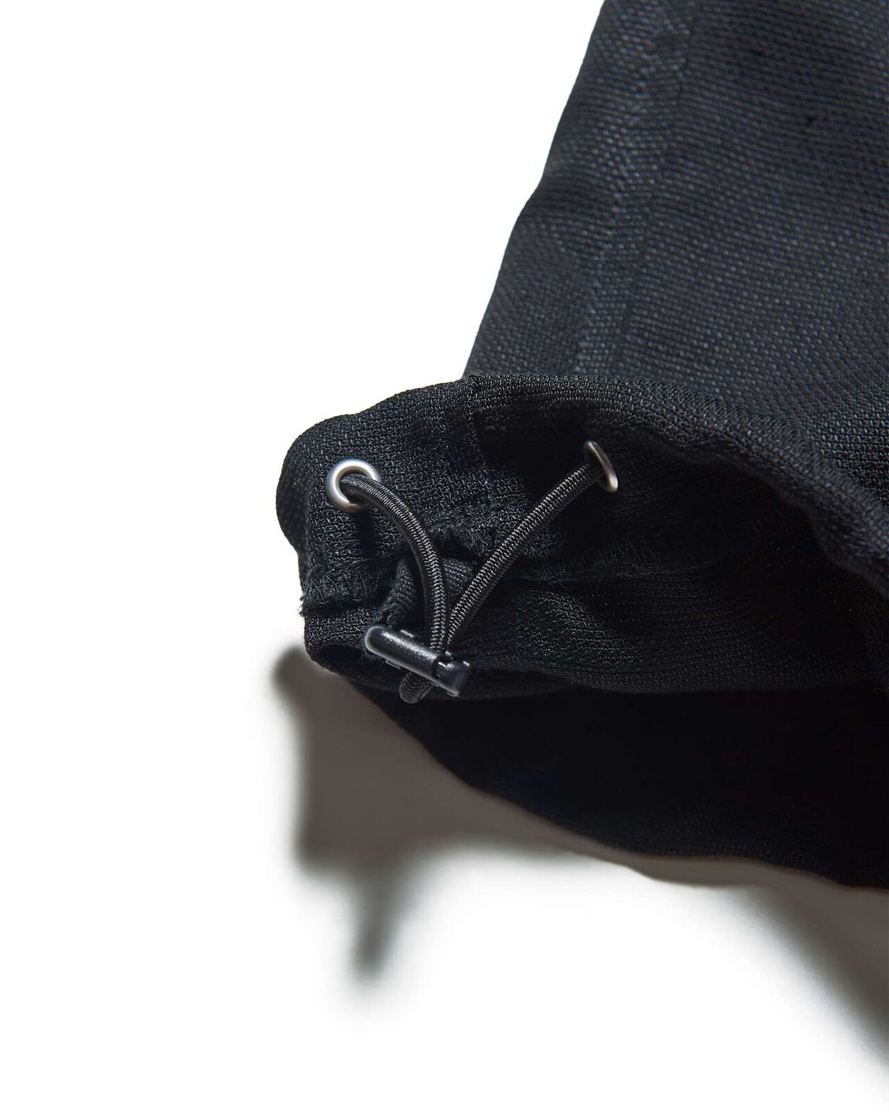 LINEN MESH L/S POLO,BLACK, large image number 3