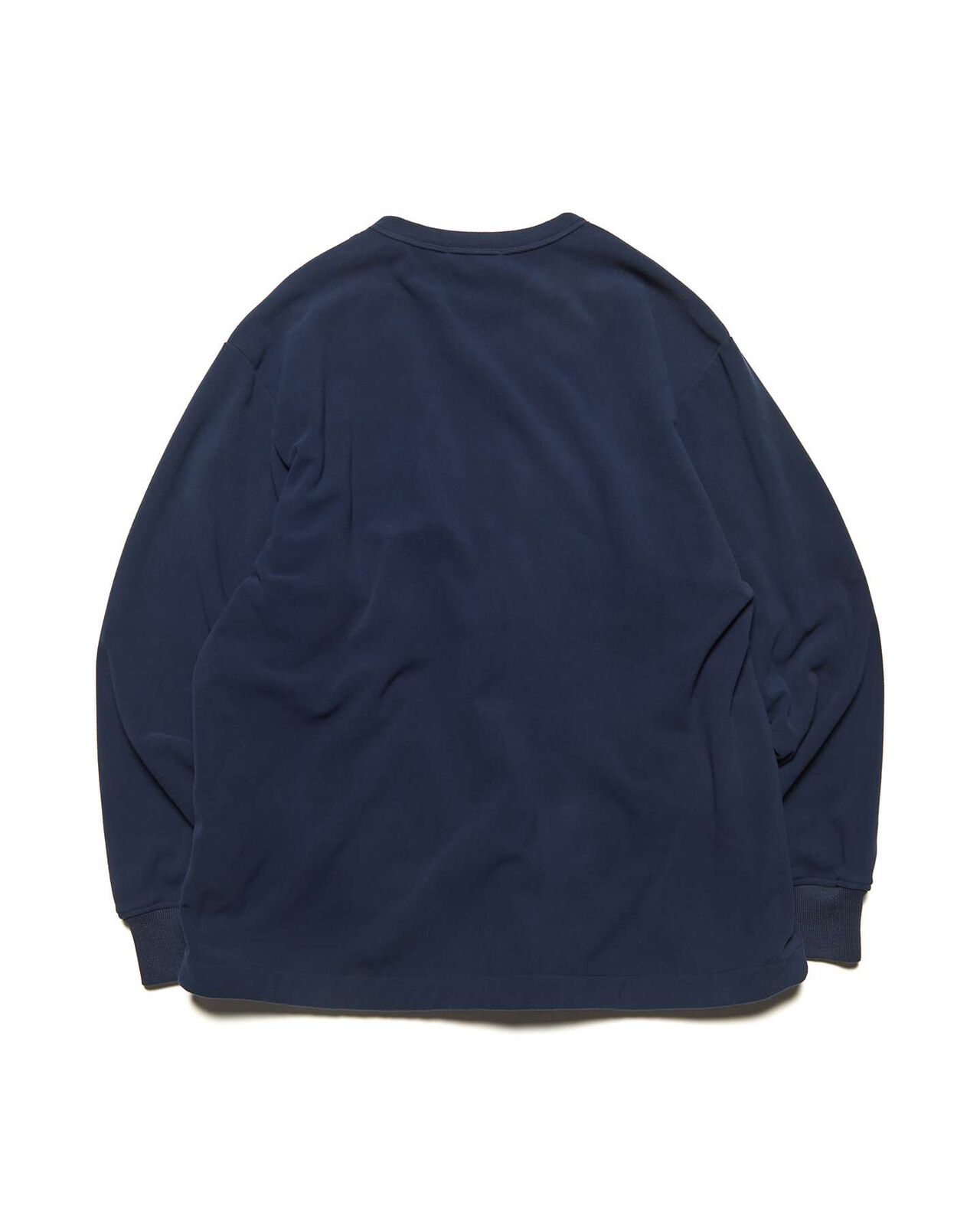 FLEECE CREWNECK TOP,NAVY, large image number 1