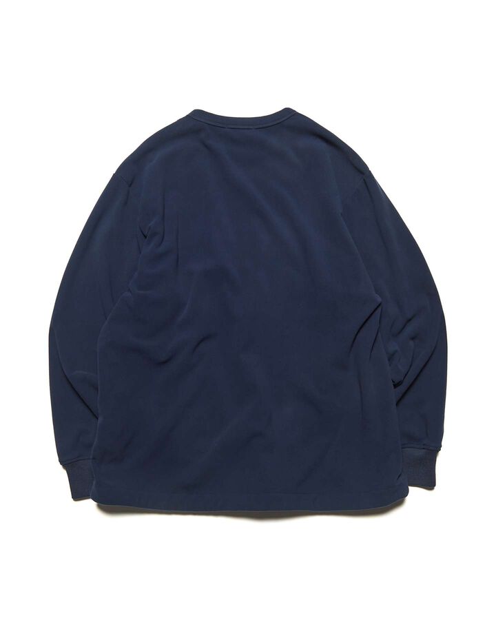 FLEECE CREWNECK TOP,NAVY, medium image number 1