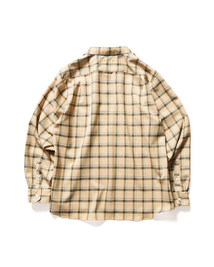 WOOL TWILL PULLOVER SHIRT,BEIGE, medium image number 1